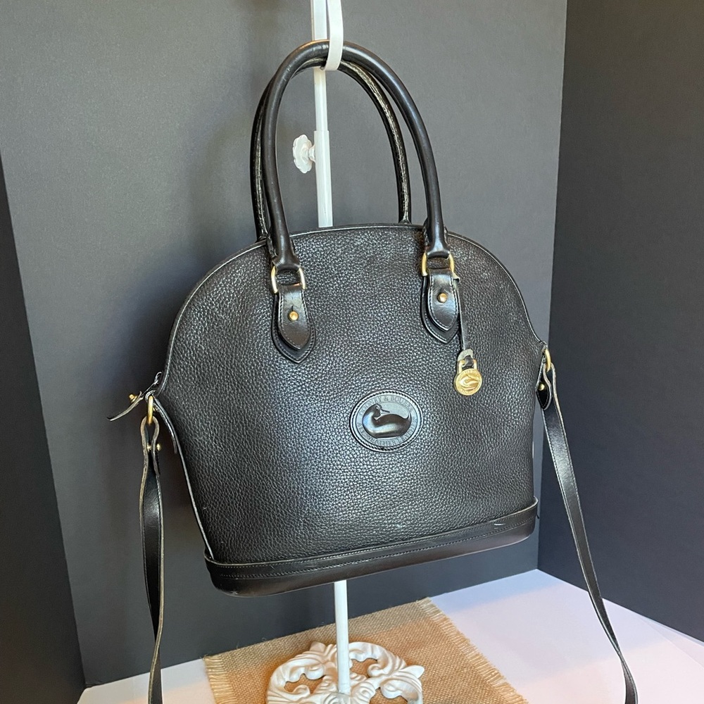 Dooney & Bourke Black in Black Dome Satchel